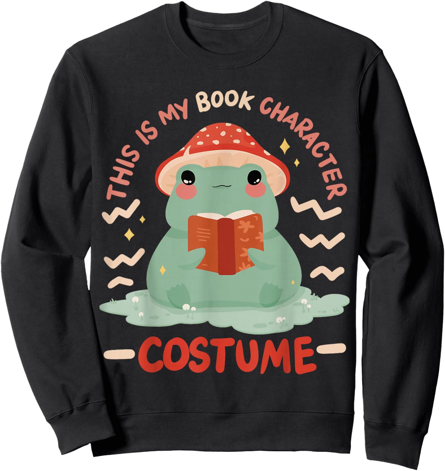 This Is My Book Character Costume Sweatshirt - Sweatshirt | Black