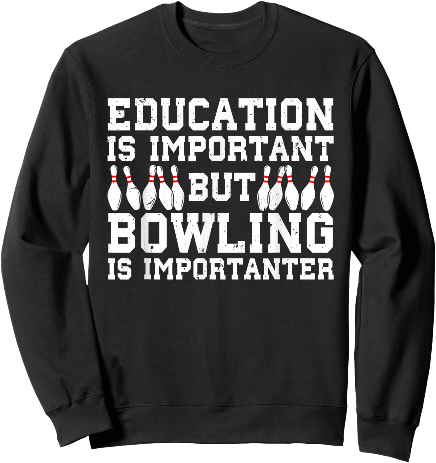Bowling Art Women Bowling Lover Pin Target Bowlers Sweatshirt - Sweatshirt | Black