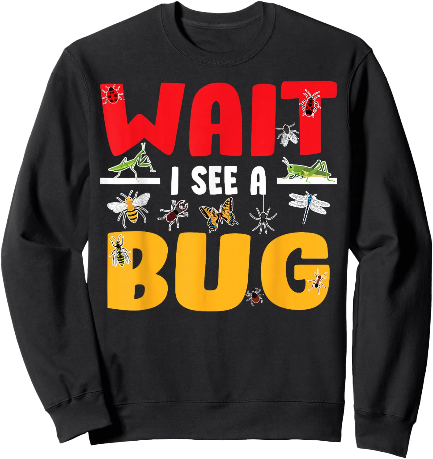 Funny Bug Women Insect Ladybug Science Entomologist Sweatshirt - Sweatshirt | Black