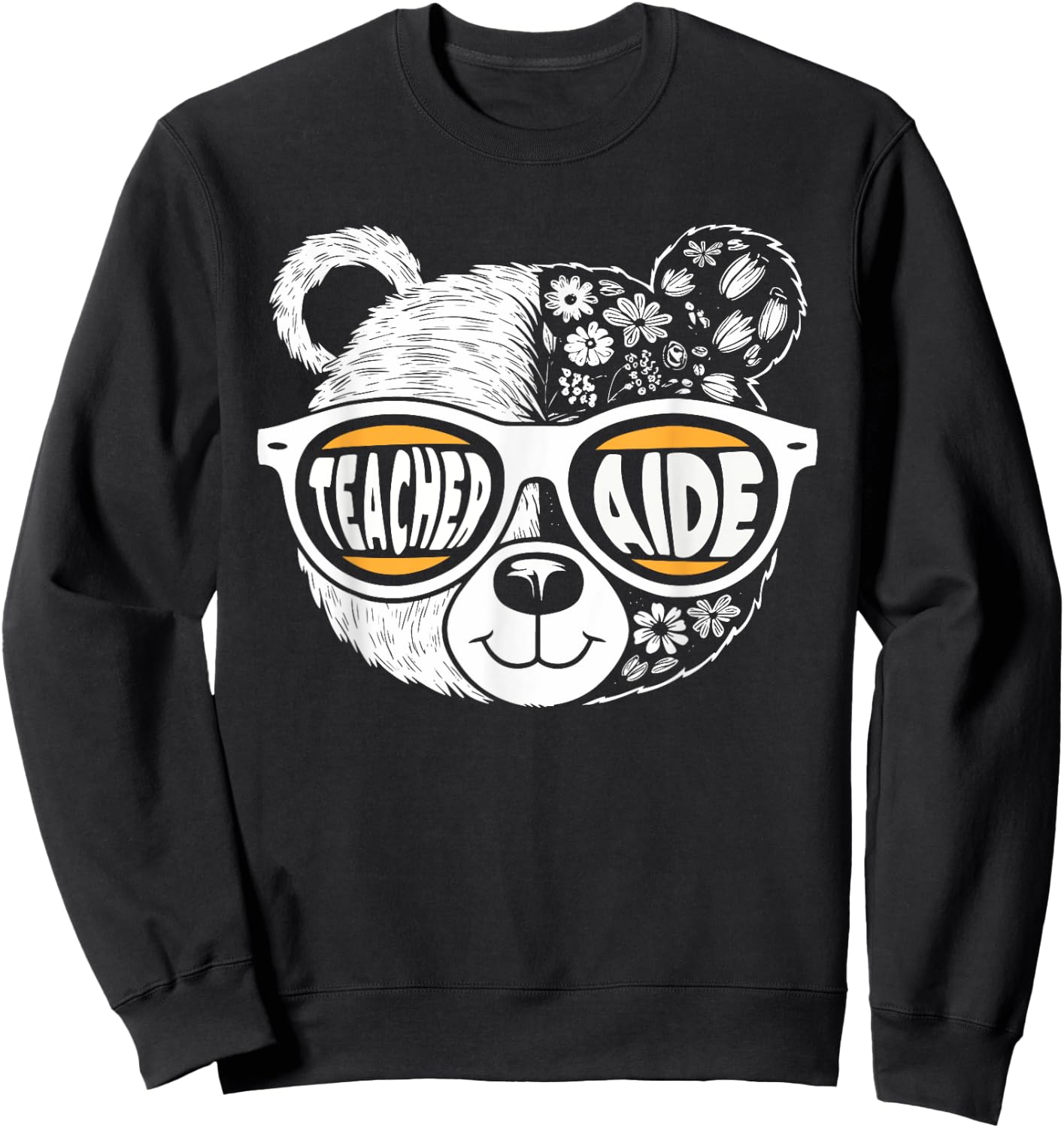 Teacher Aide Substitute Teacher Assistant Back to School Sweatshirt - Sweatshirt | Black