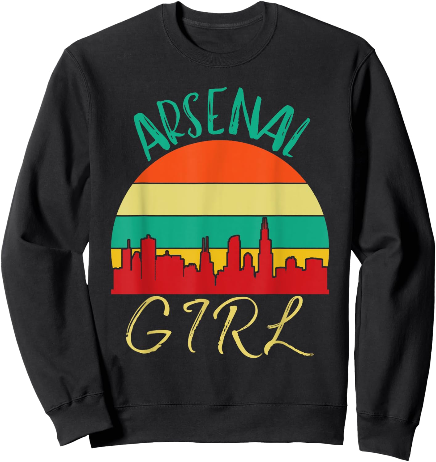 Arsenal Girl Love Arsenal Souvenir Sweatshirt - Sweatshirt | Black