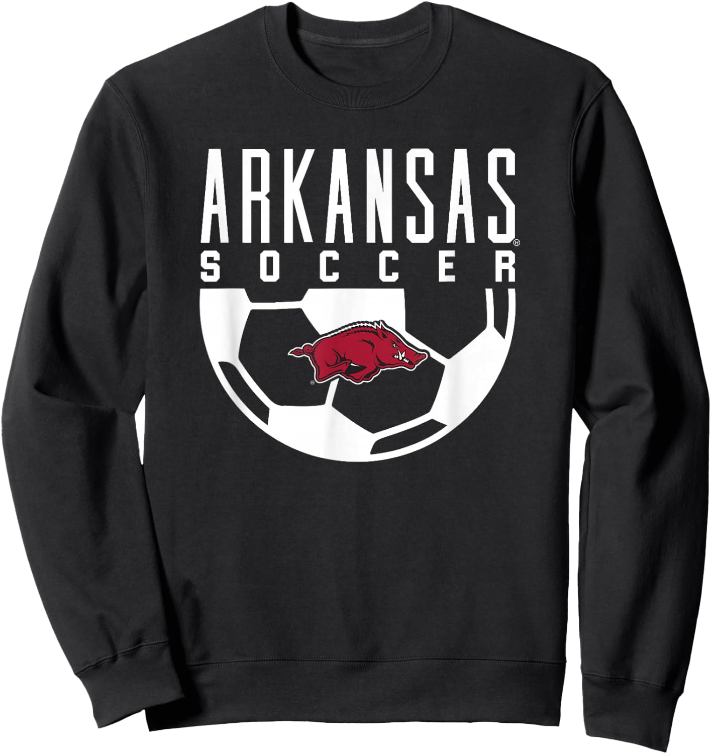 University of Arkansas Razorbacks Soccer Sweatshirt - Sweatshirt | Black