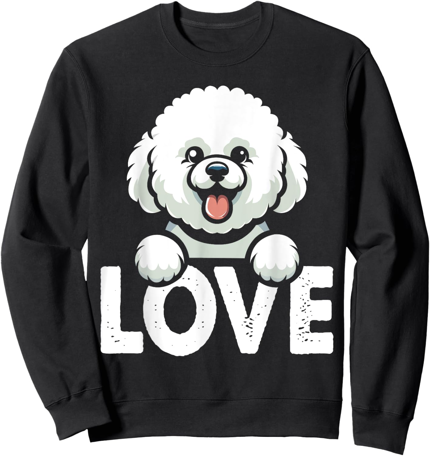 I Love My Bichons Frise Dog Lover Sweatshirt - Sweatshirt | Black