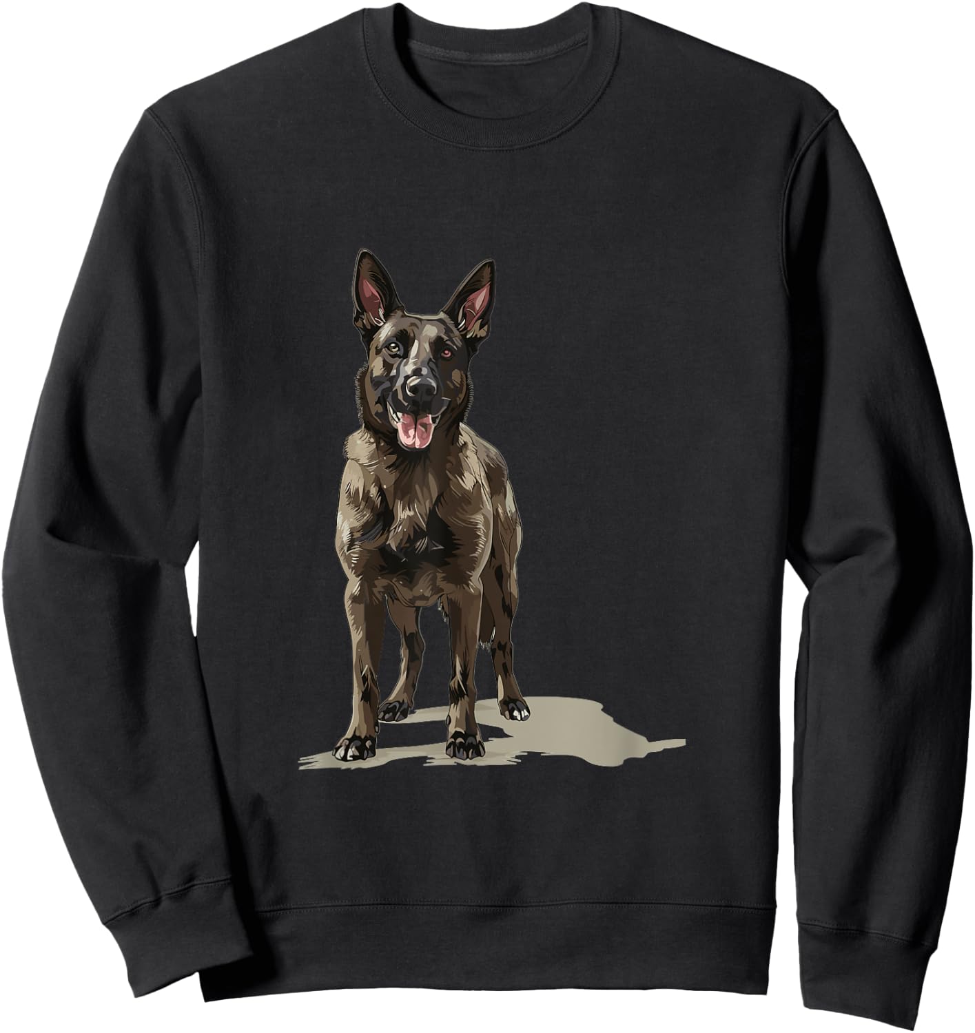 Dutch Shepherd Dog Breed Graphic Sweatshirt - Sweatshirt | Black
