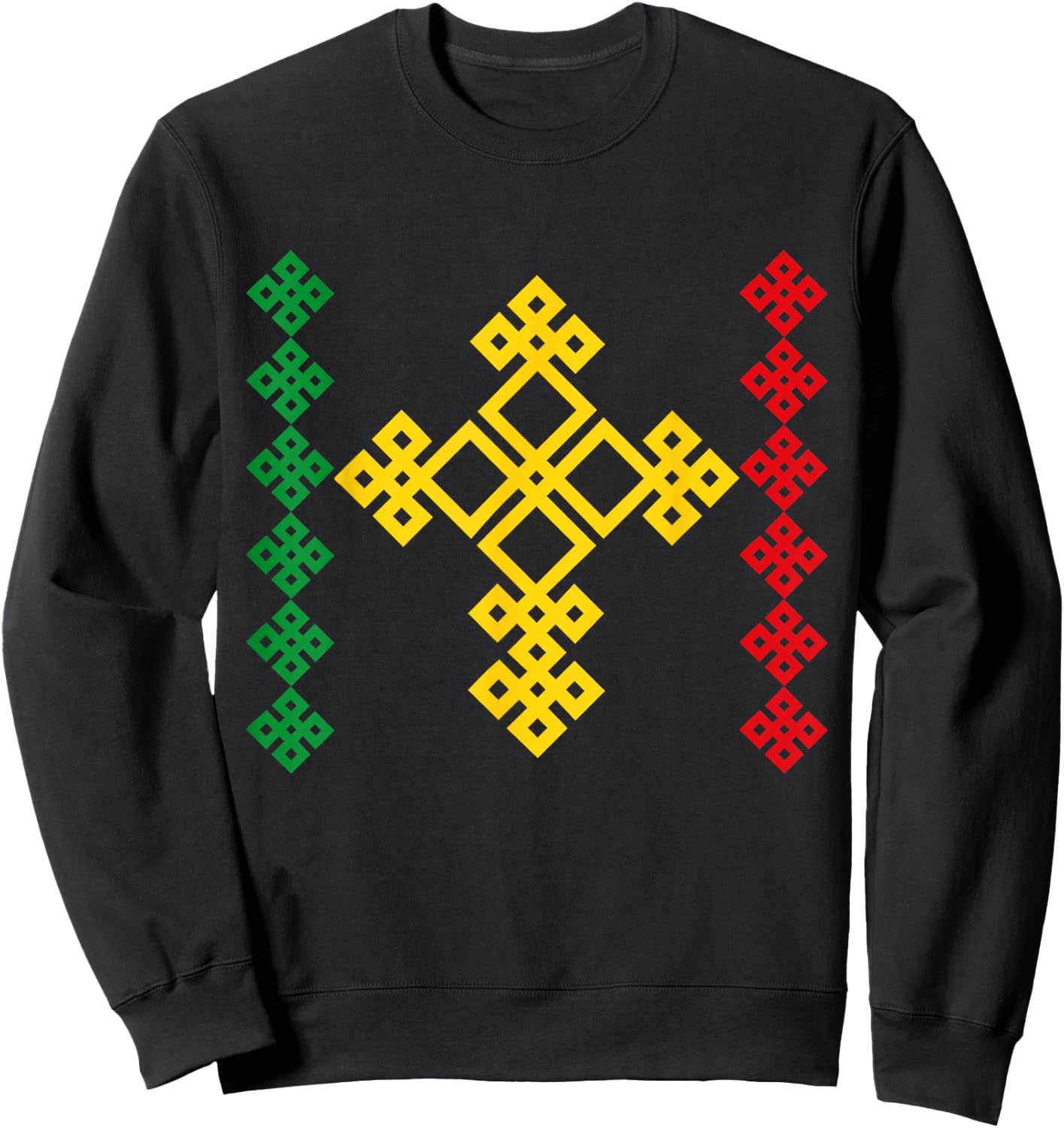 Ethiopian Cross Ethiopia Sweatshirt - Sweatshirt | Black