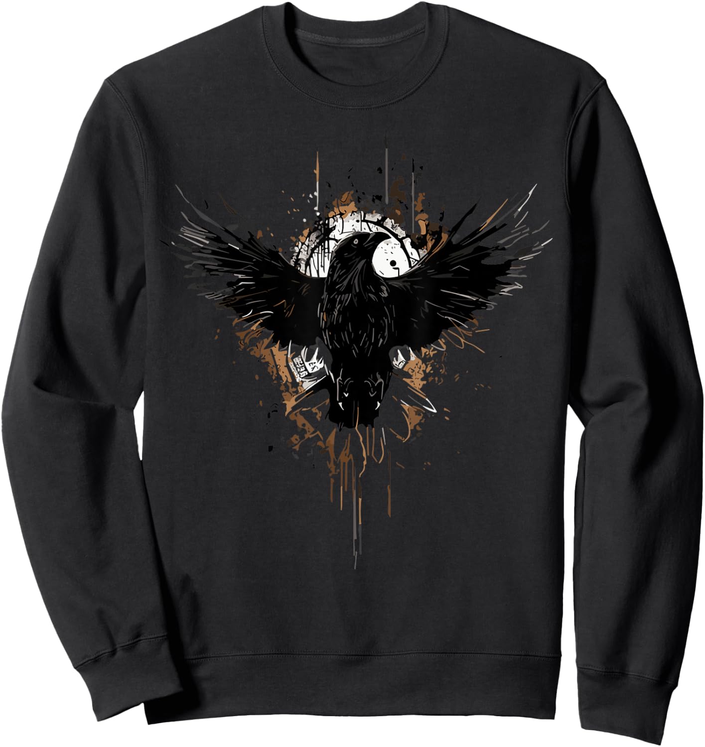 Crow Raven Norse Mythology Viking Vikings Nordic Bird Sweatshirt - Sweatshirt | Black