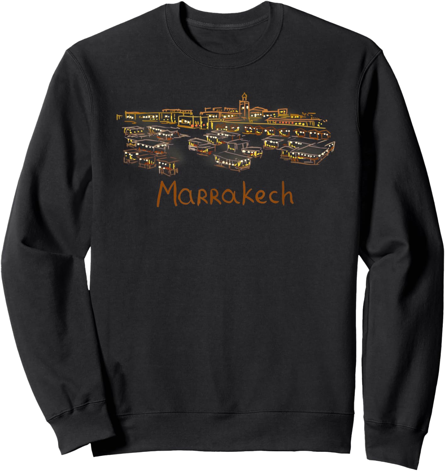 Marrakesh City Morocco souvenir gift women Sweatshirt - Sweatshirt | Black