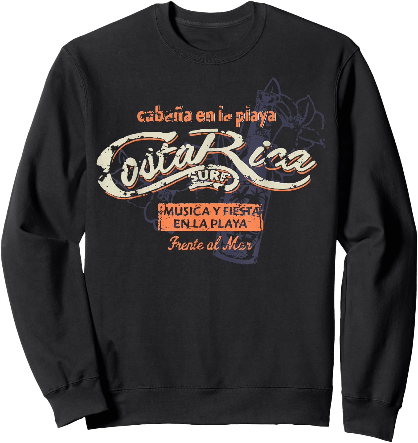 Costa Rica Pura Vida Lifestyle Costa Rican Fun Gift Sweatshirt - Sweatshirt | Black