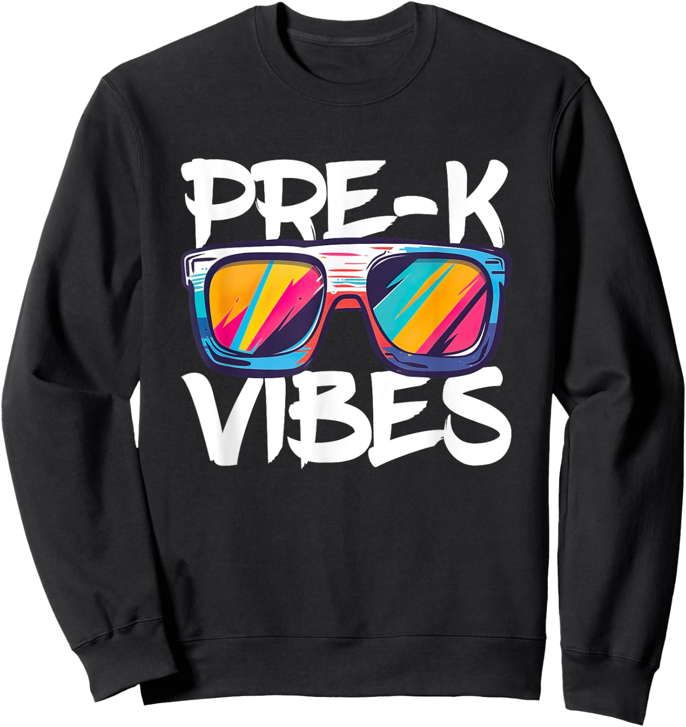 Pre-K Vibes Shirt Back To School PreK Boy Girl Teacher Sweatshirt - Sweatshirt | Black