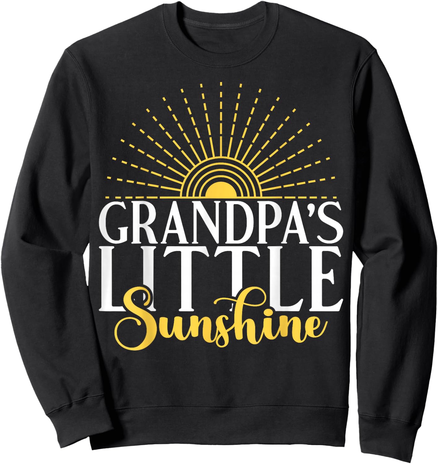 Grandpas little Sunshine Grandson Sweatshirt - Sweatshirt | Black