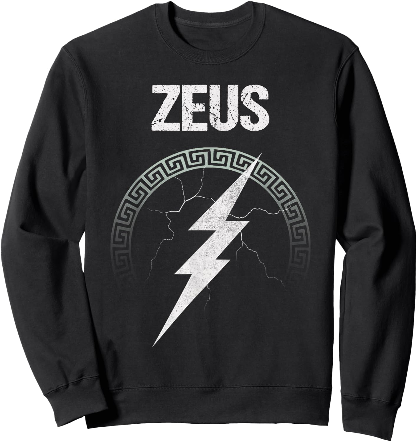 Zeus Ancient Greek God Symbol Sweatshirt - Sweatshirt | Black