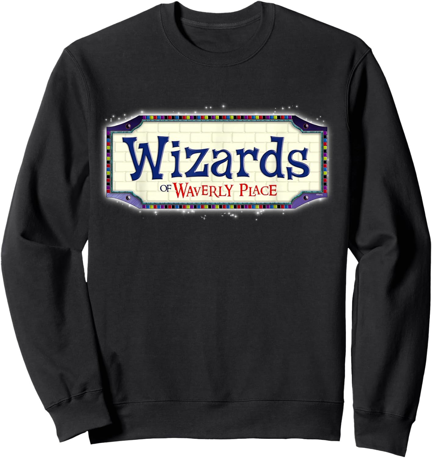 Disney Channel Official Wizards of Waverly Place Logo Sweatshirt - Sweatshirt | Black