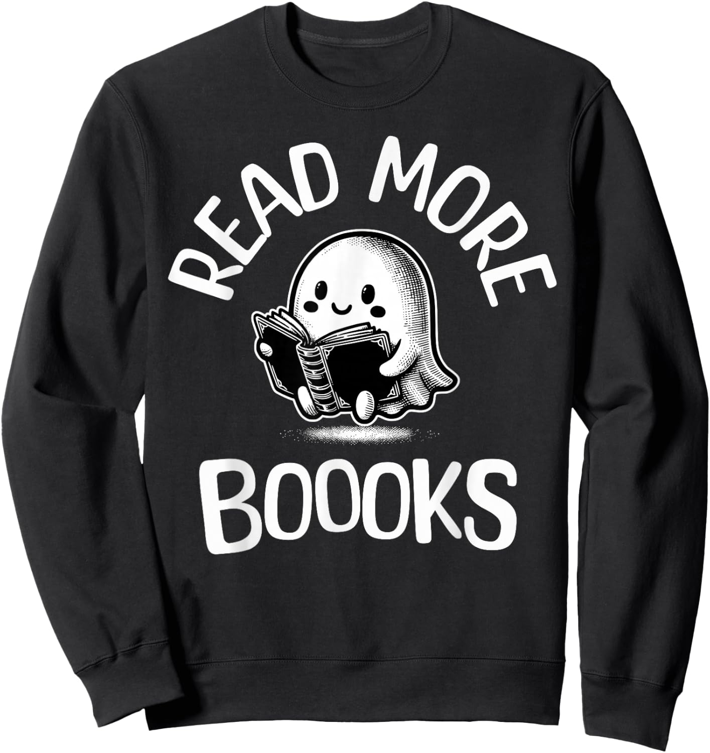 Vintage Halloween Teacher Women Reading Read More Books Sweatshirt - Sweatshirt | Black