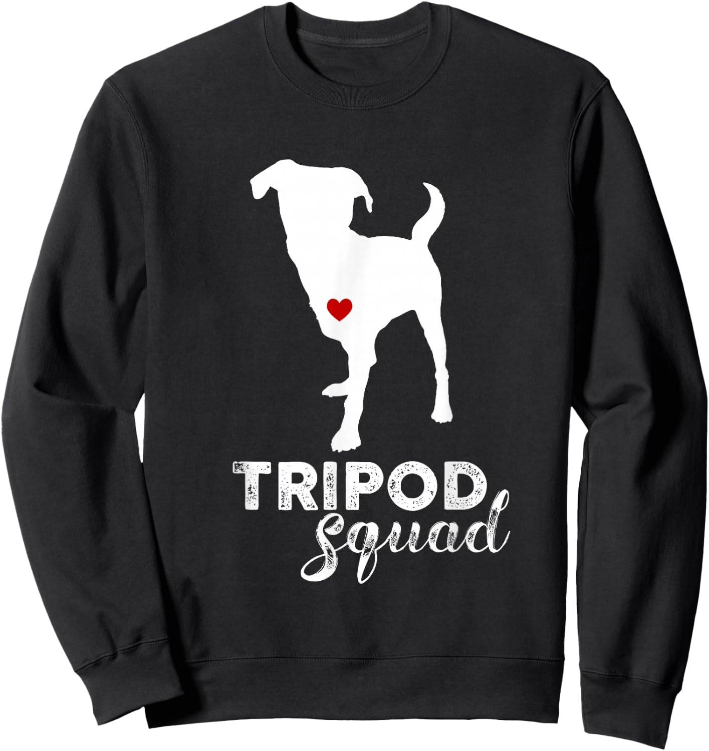 Original Sock Dogs Adult Tripod Dog , Black, Small, Short Sleeve, Cotton, Modern Sporty, Unique Amputation Awareness Theme, Enhanced Fit Construction Sweatshirt - Sweatshirt | Black