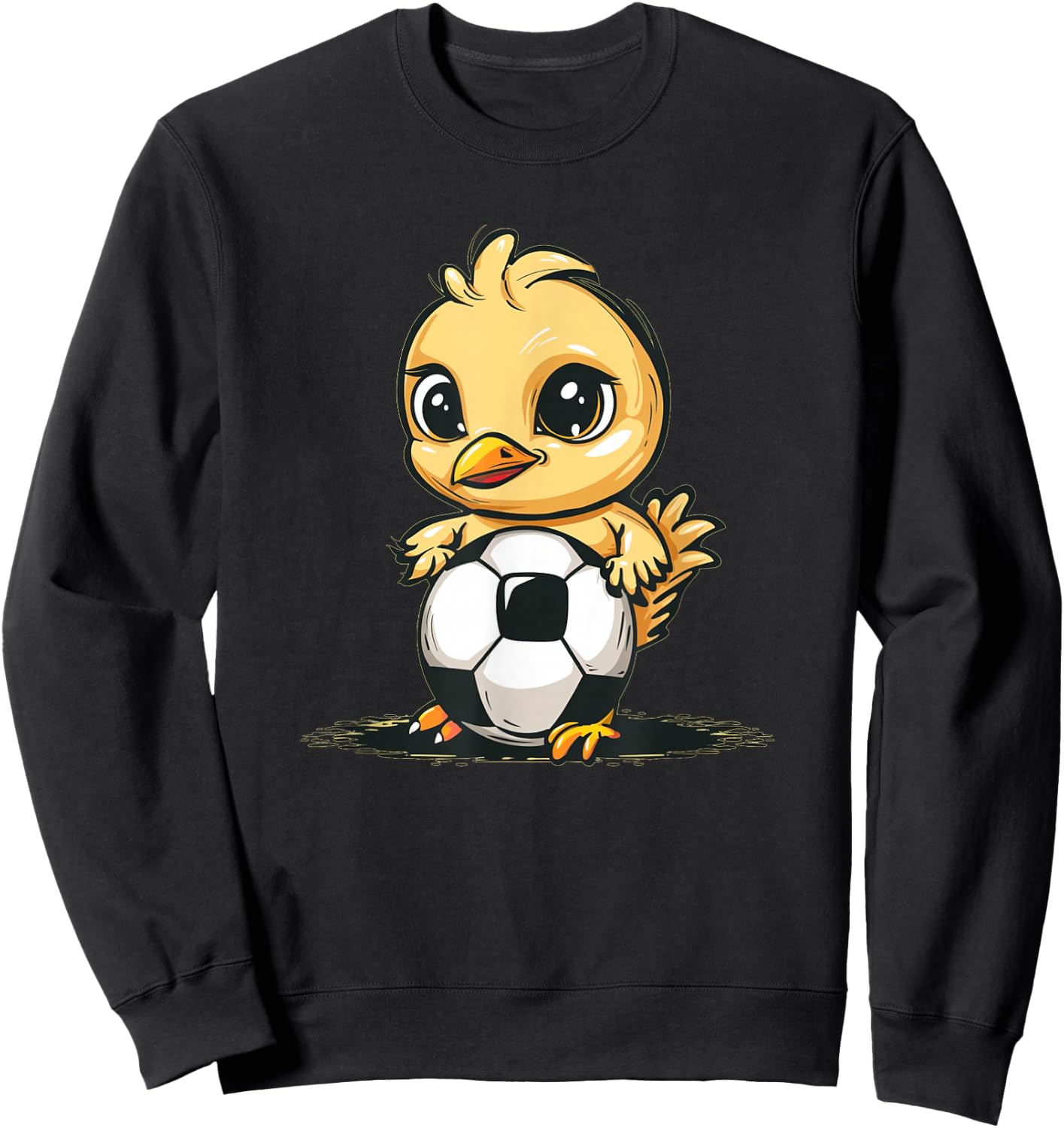 Happy Soccer Chick Costume Sweatshirt - Sweatshirt | Black