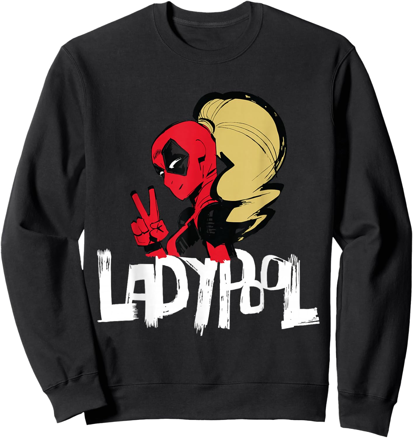Marvel Studios Deadpool & Wolverine Ladypool Victory Name Sweatshirt - Sweatshirt | Black
