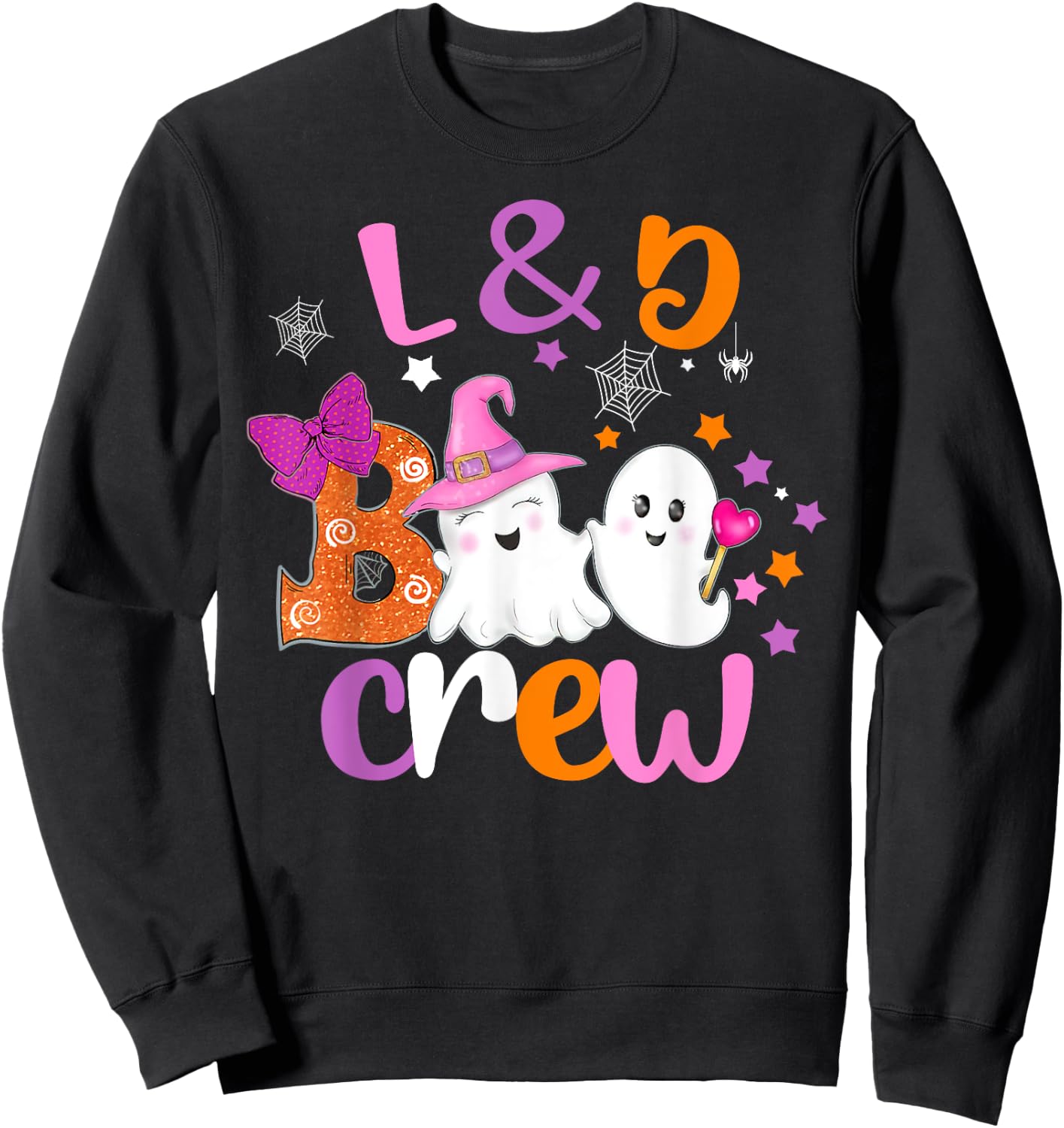 L&D Boo Crew Halloween matching shirt Labor & Delivery nurse Sweatshirt - Sweatshirt | Black