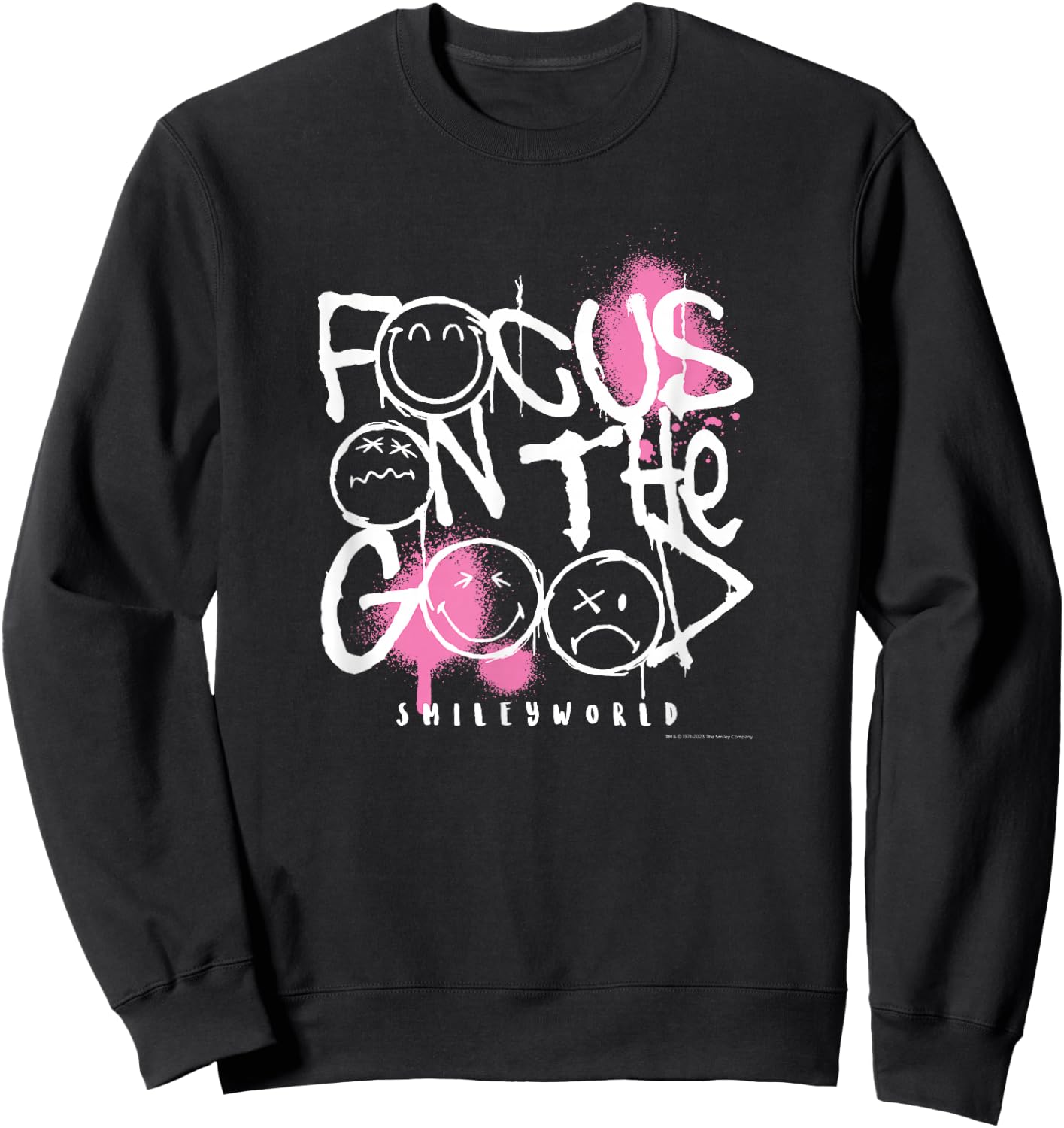 Graffiti Focus On The Good Sweatshirt - Sweatshirt | Black