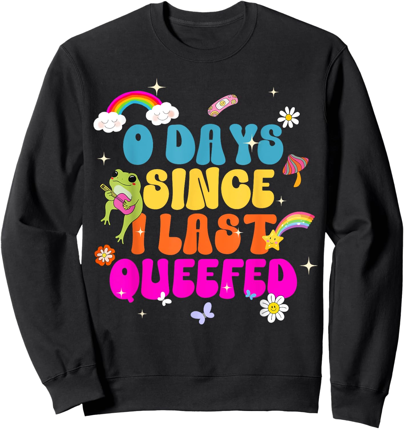 Men Women Queefing Queef Meme Funny Embarrassing Adult Humor Sweatshirt - Sweatshirt | Black