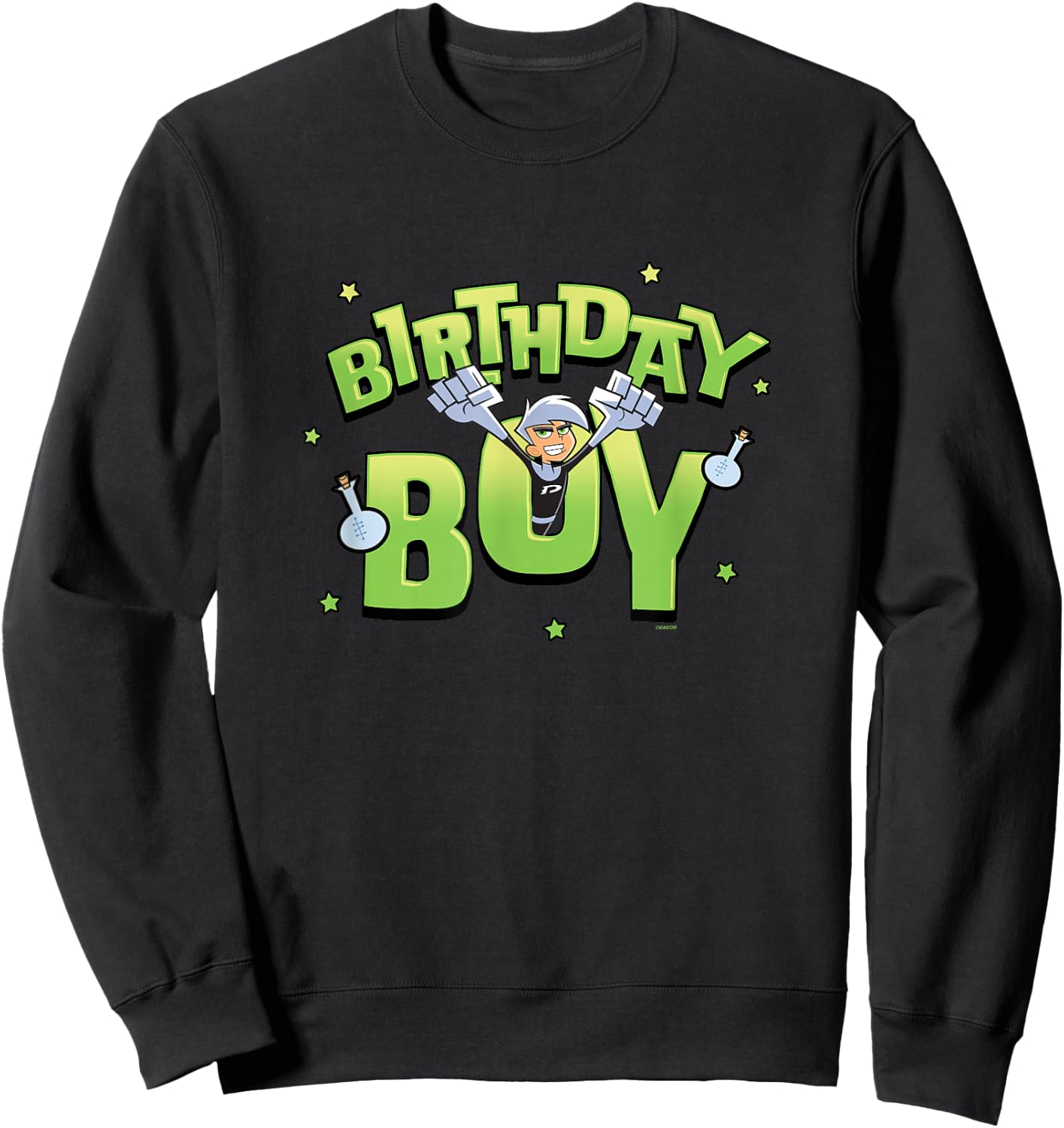 Danny Phantom Birthday Boy Ghostly Logo Sweatshirt - Sweatshirt | Black