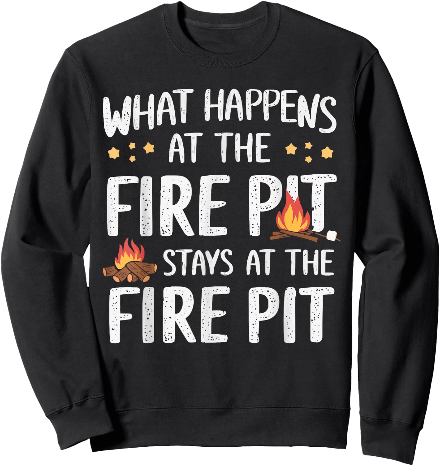 Firepit Outdoor Camp Fire Pit Camping Campfire Sweatshirt - Sweatshirt | Black