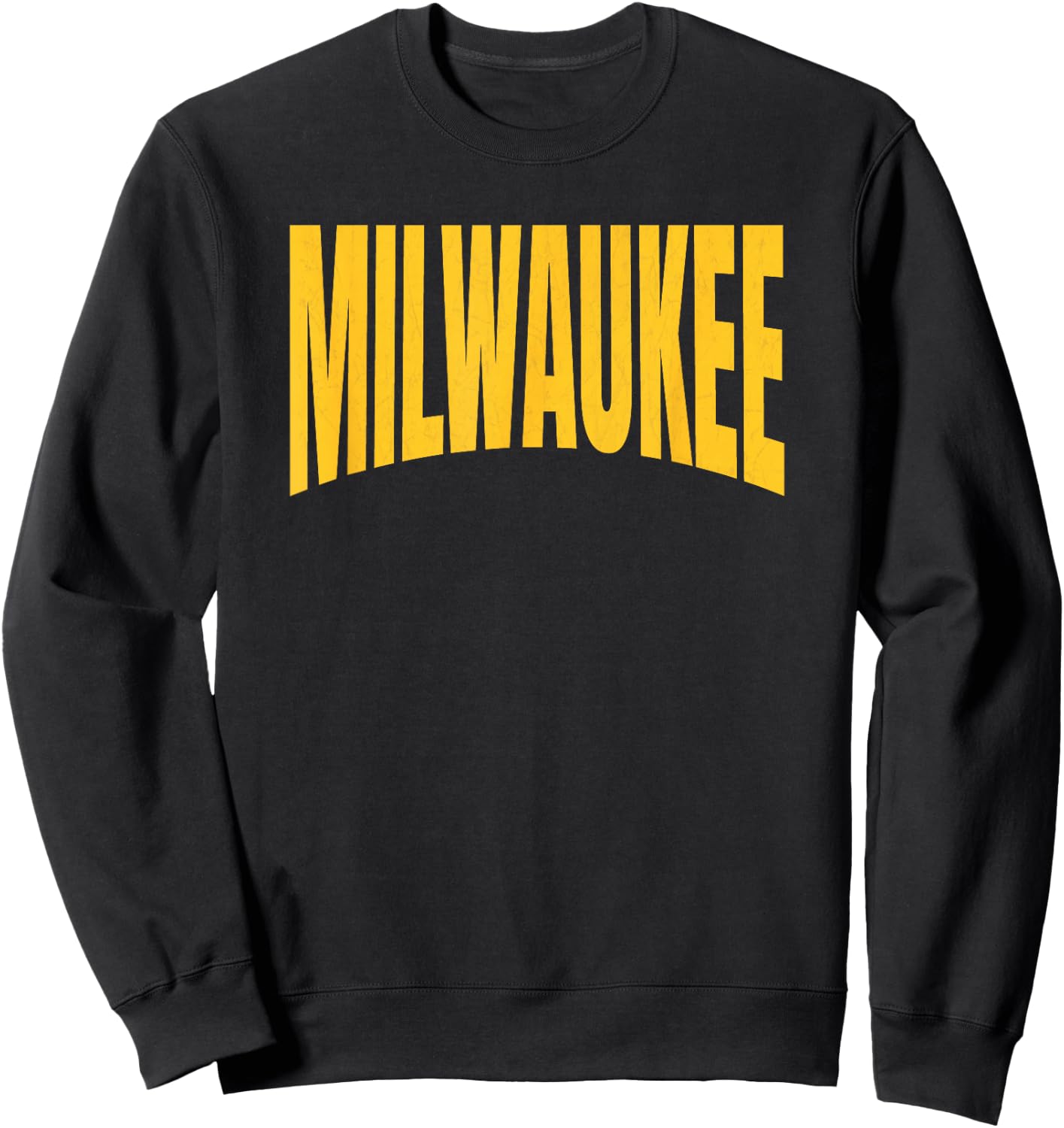 Basic Milwaukee Yellow Blue Traditional Milwaukee Classic Sweatshirt - Sweatshirt | Black