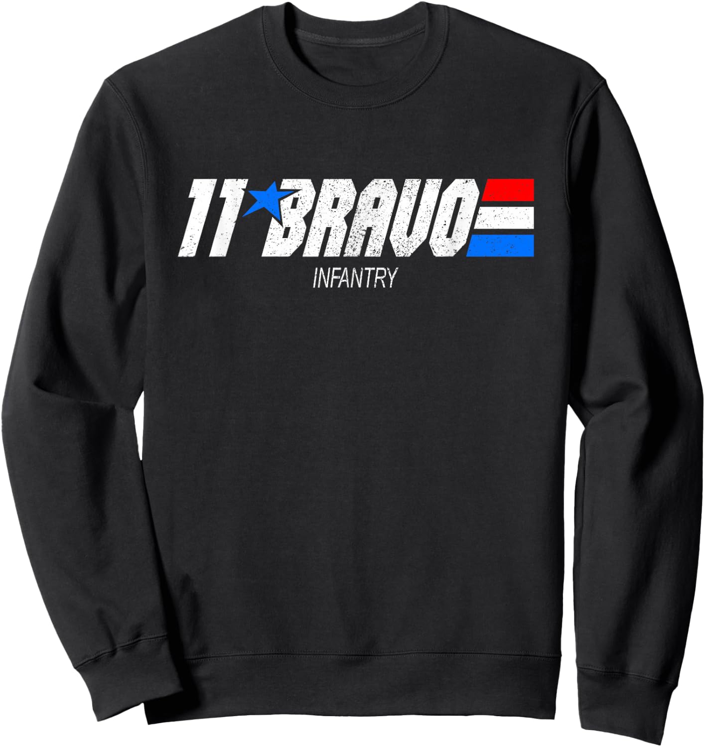 11-Bravo Infantry Vintage MOS Sweatshirt - Sweatshirt | Black