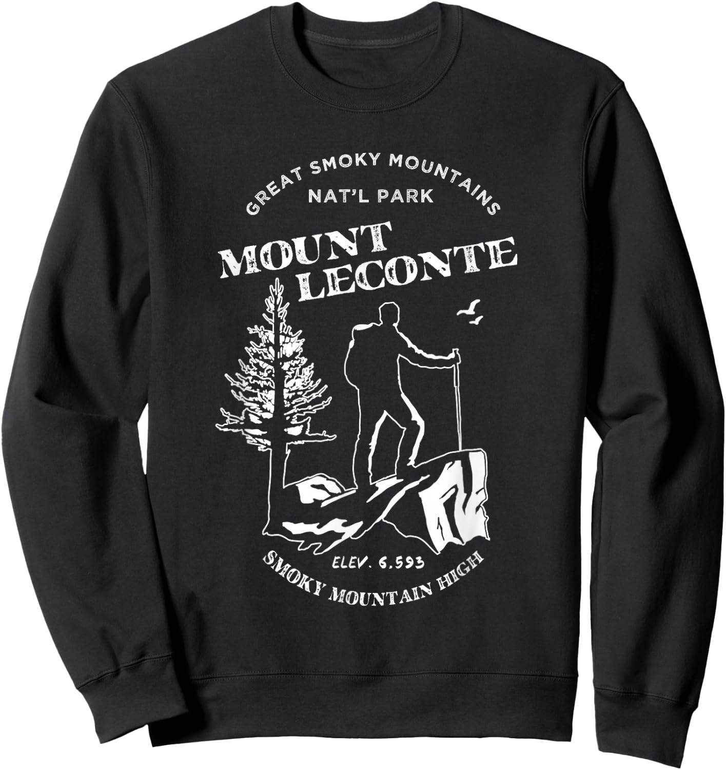 Mt. Leconte Shirt - Great Smoky Mountains Sweatshirt - Sweatshirt | Black