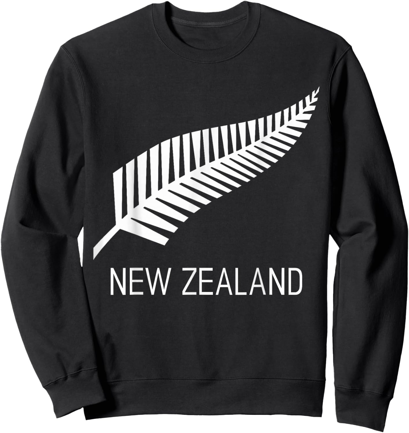 Black New Zealand Fern Shirt Black Proud Kiwi NZ Rugby Sweatshirt - Sweatshirt | Black