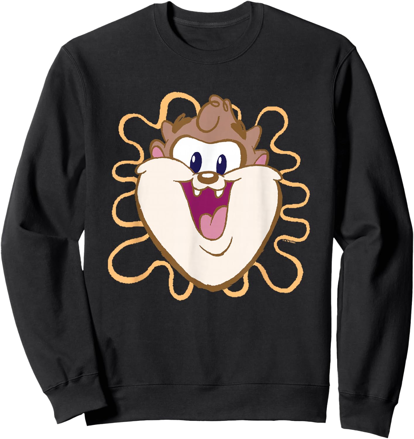 Looney Tunes Baby Looney Tunes Cute Taz Big Face Logo Sweatshirt - Sweatshirt | Black
