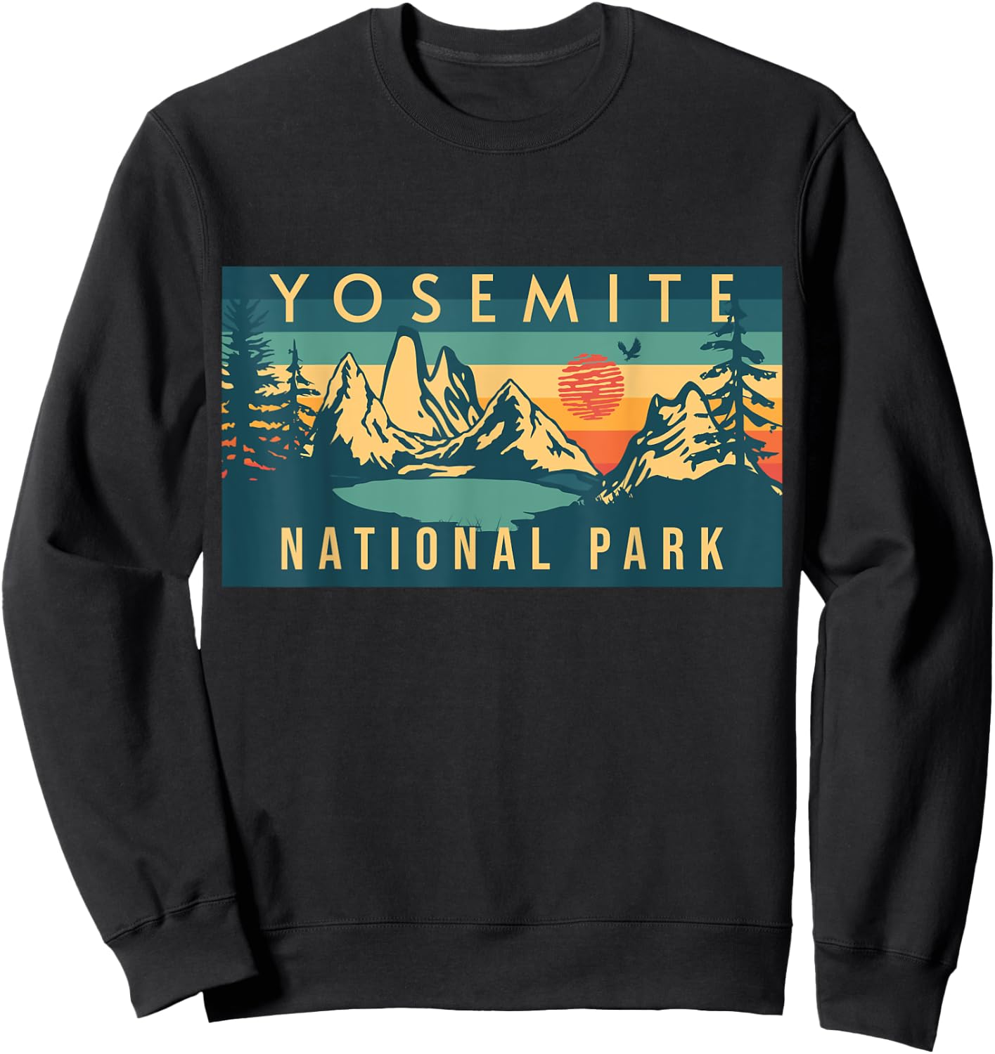 Yosemite National Park Sweatshirt - Sweatshirt | Black