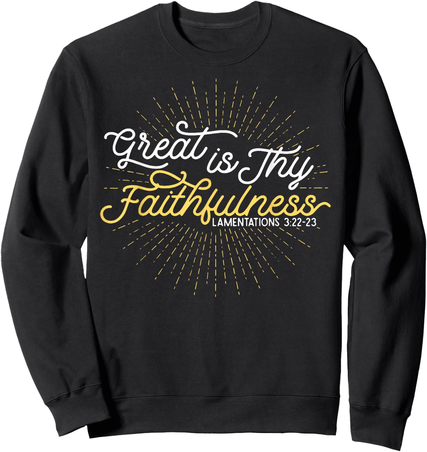 Great Is Thy Faithfulness Sweatshirt - Sweatshirt | Black