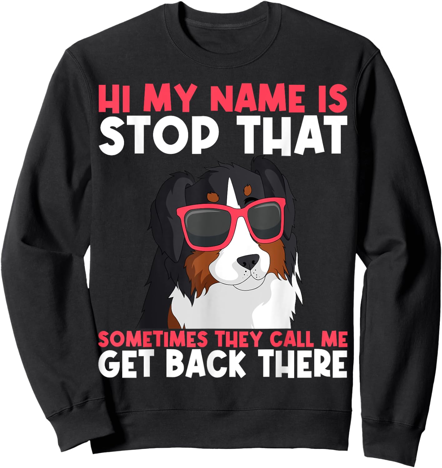 Australian Shepherd Aussie Herding Dog Breed Fur Parent Sweatshirt - Sweatshirt | Black
