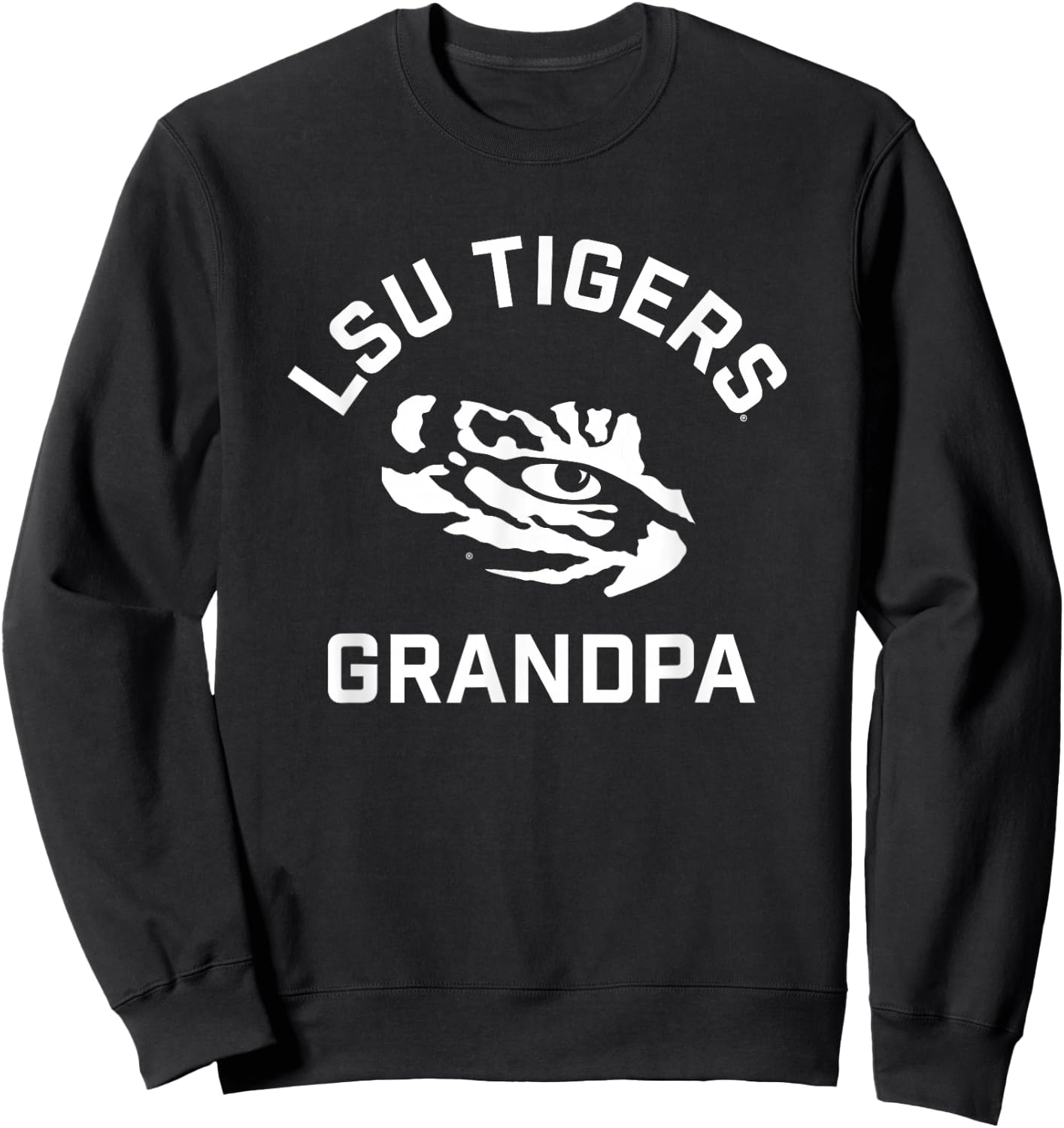 LSU Tigers Arched Grandpa Sweatshirt - Sweatshirt | Black