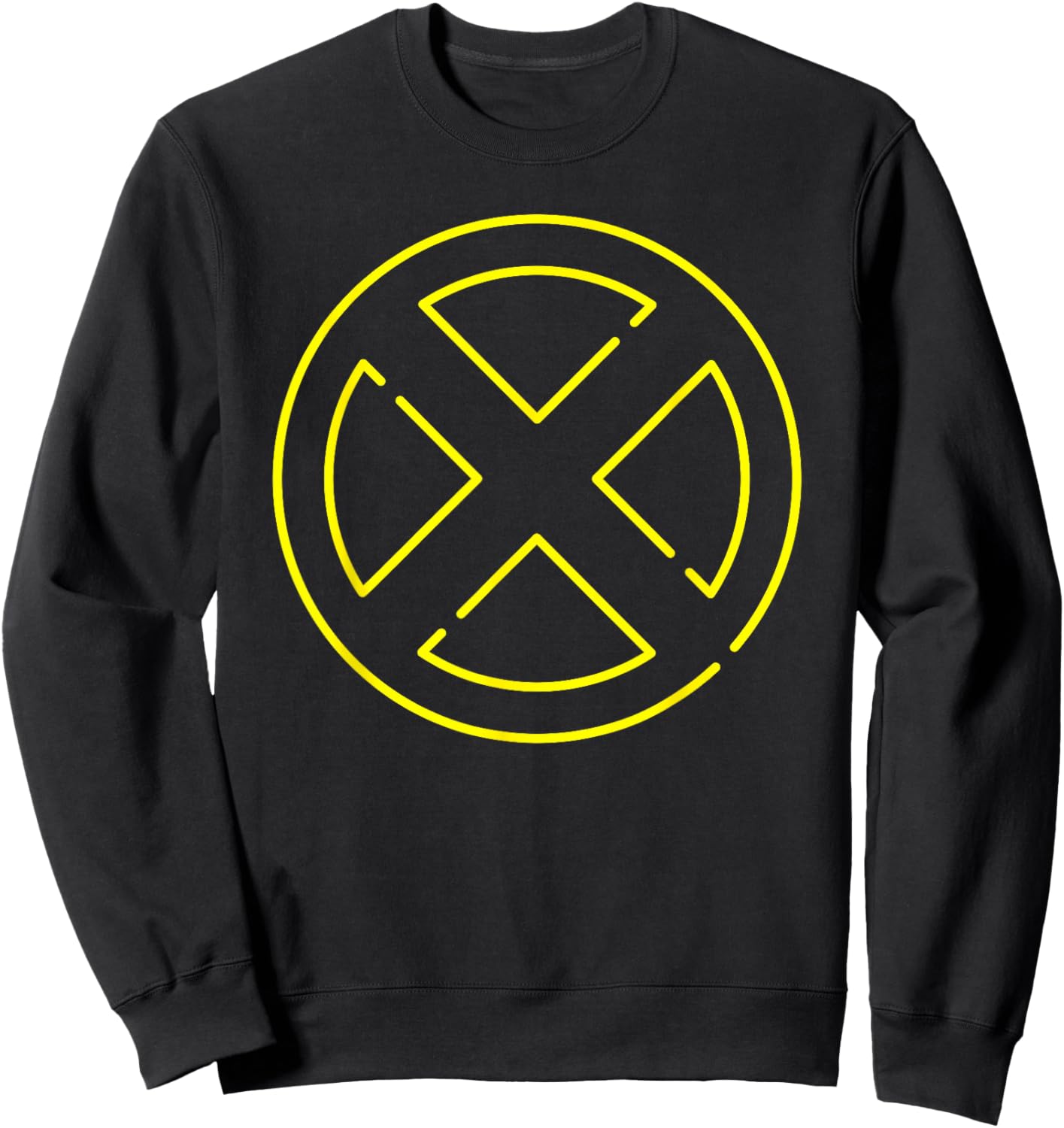 Marvel Super Heroes Neon Light Sign X-Men Symbol X Logo Sweatshirt - Sweatshirt | Black