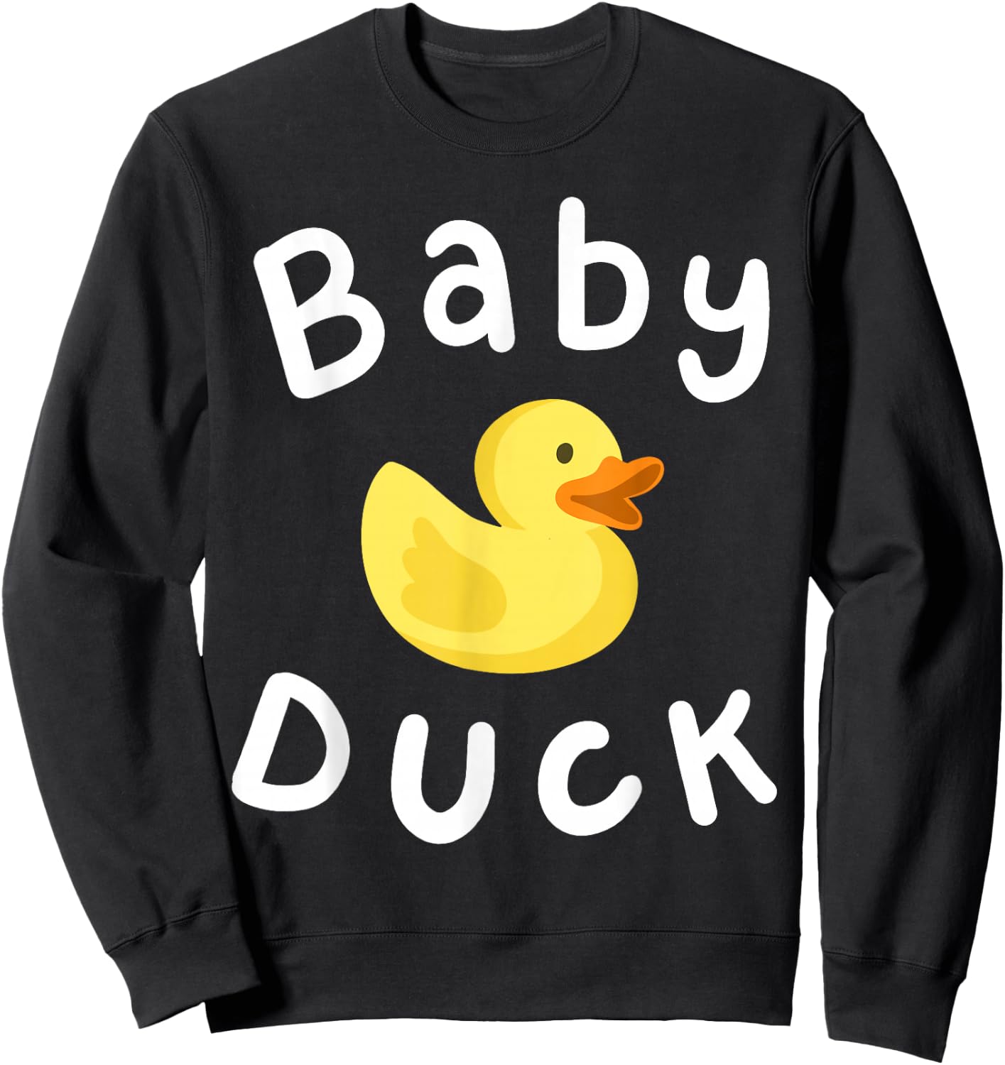 Baby Duck Birthday Rubber Duck Lover Family Matching Toddler Sweatshirt - Sweatshirt | Black
