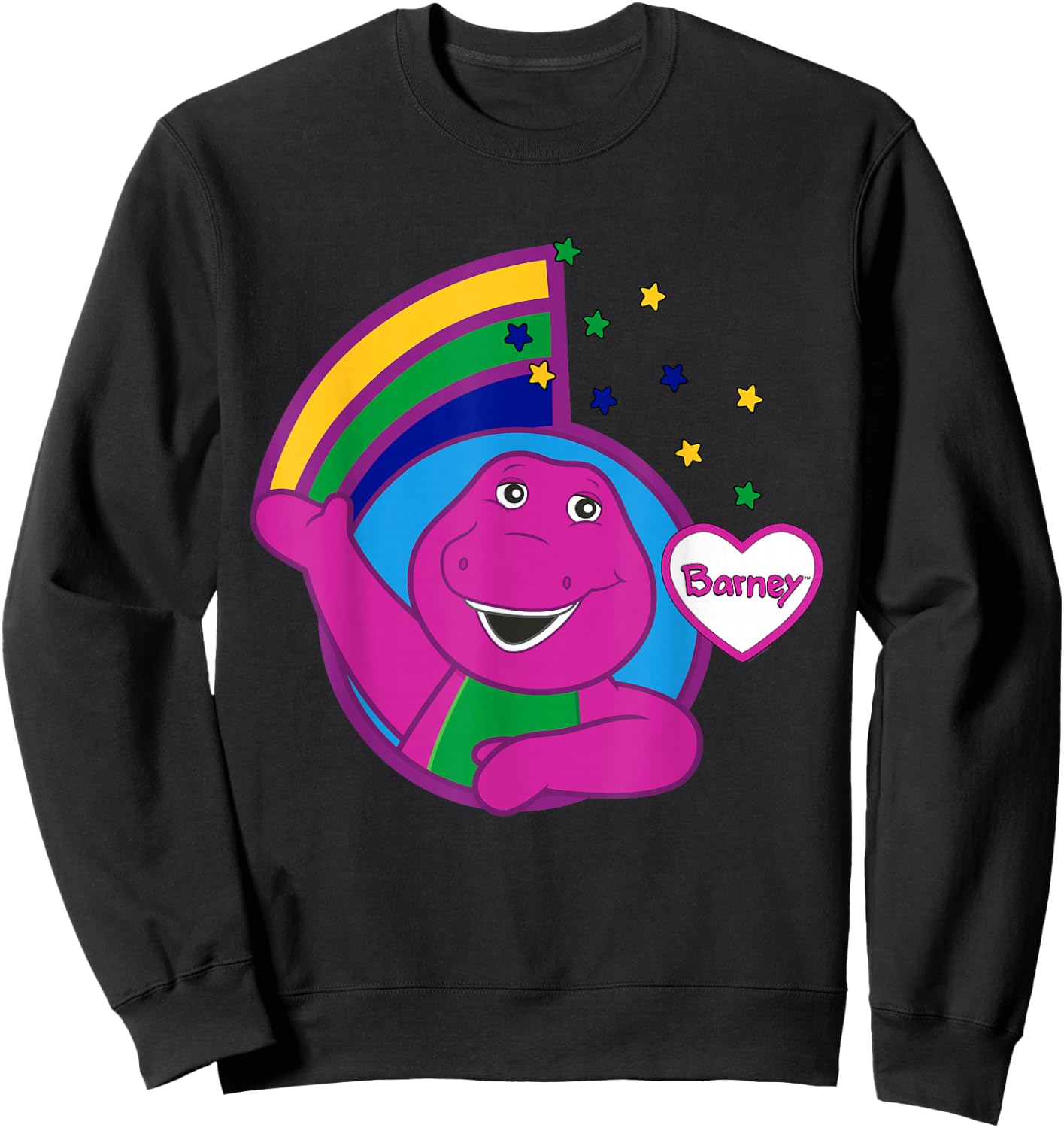 Barney - Rainbow -rific Sweatshirt - Sweatshirt | Black