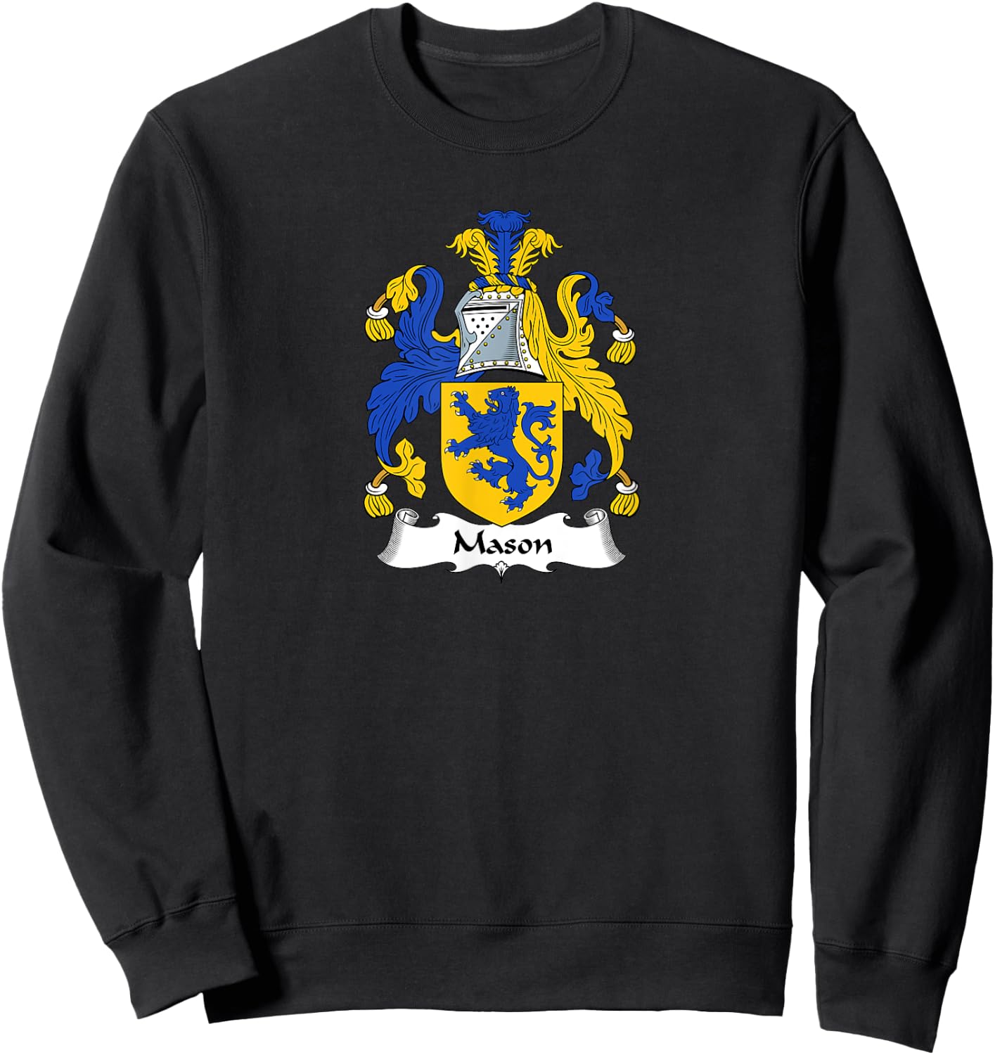 Mason Coat of Arms - Family Crest Sweatshirt - Sweatshirt | Black