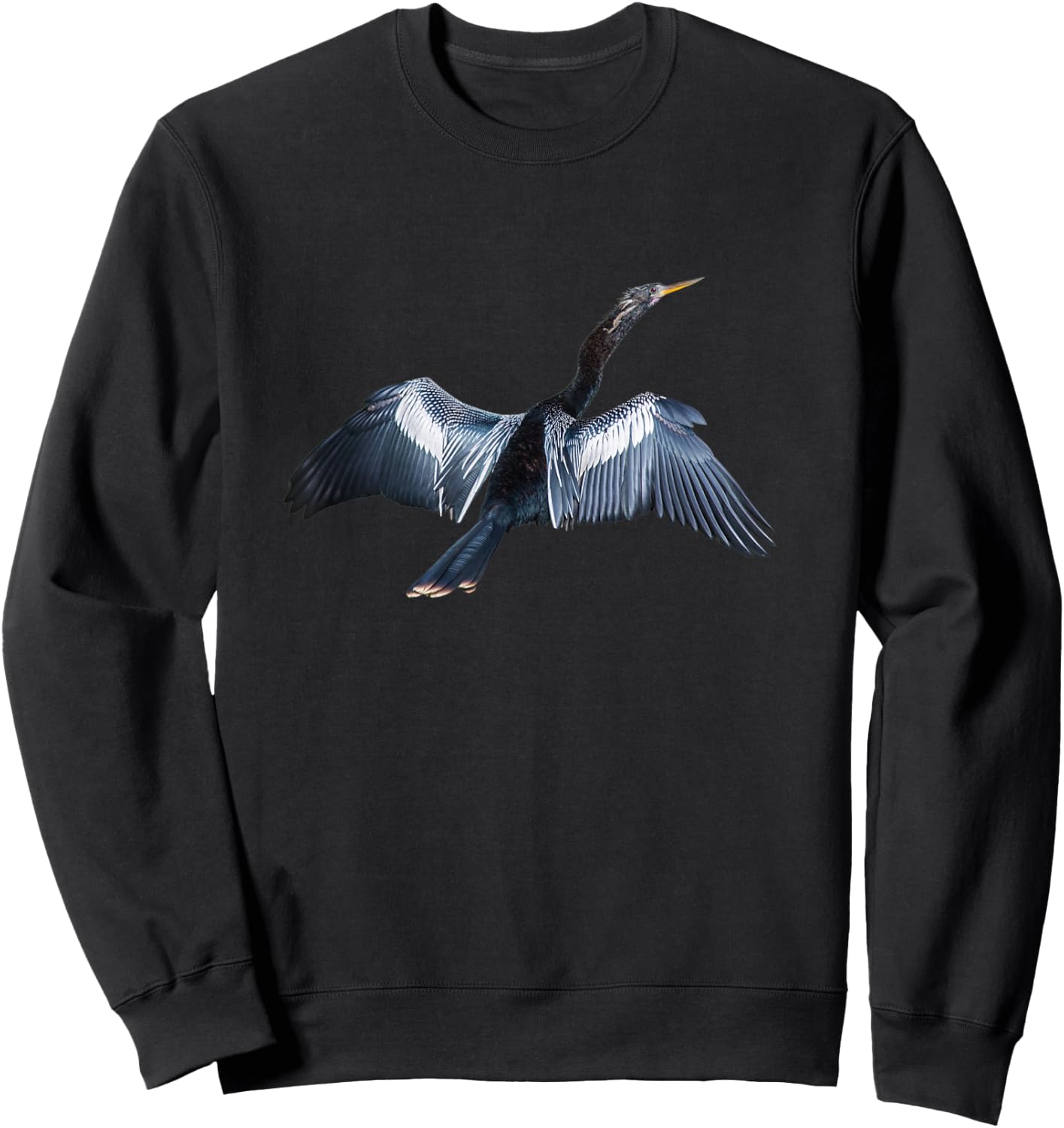 Anhinga Snake Bird Darter Bird Anhinga Cormorant Sweatshirt - Sweatshirt | Black