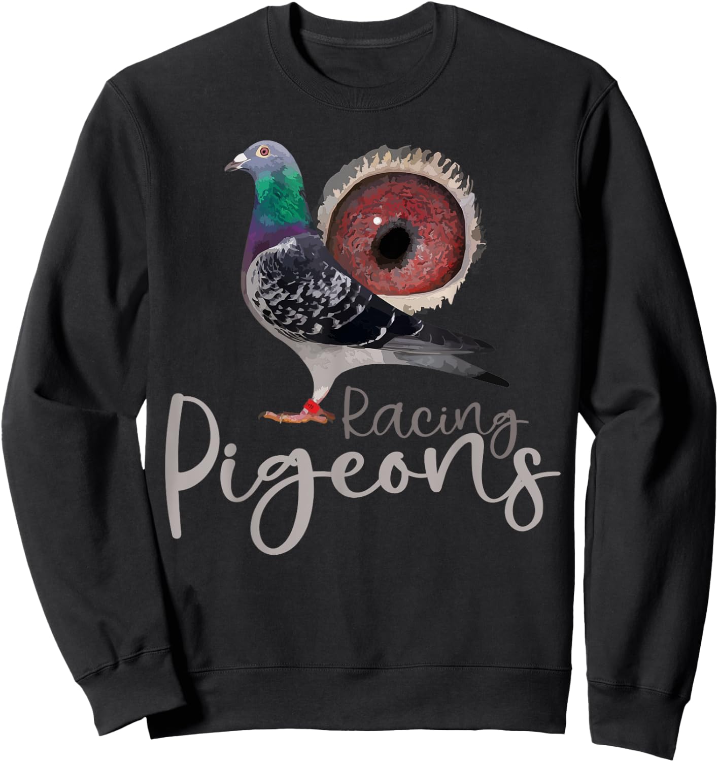 Funny Racing Pigeons of the World or Pigeons Racing , Small, Black Sweatshirt - Sweatshirt | Black
