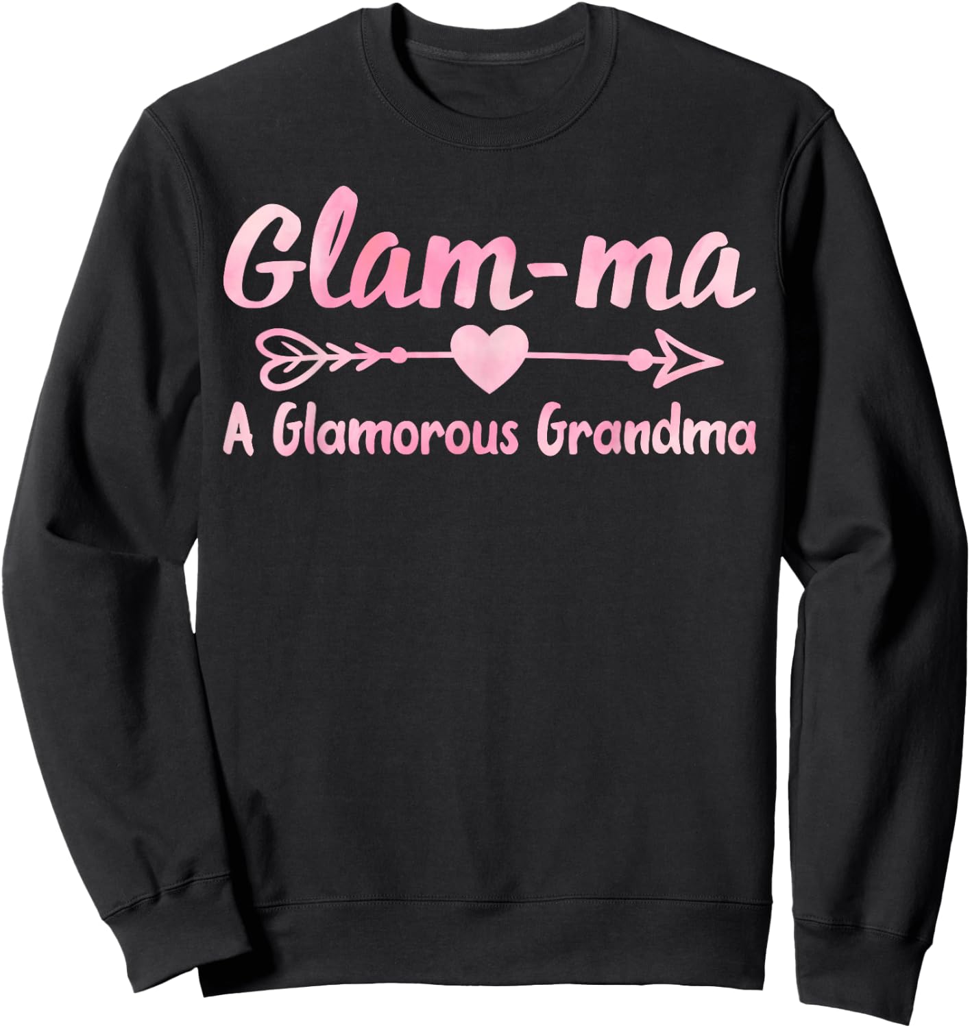 Glam-ma: Grandma Design For Glamorous Granny Sweatshirt - Sweatshirt | Black
