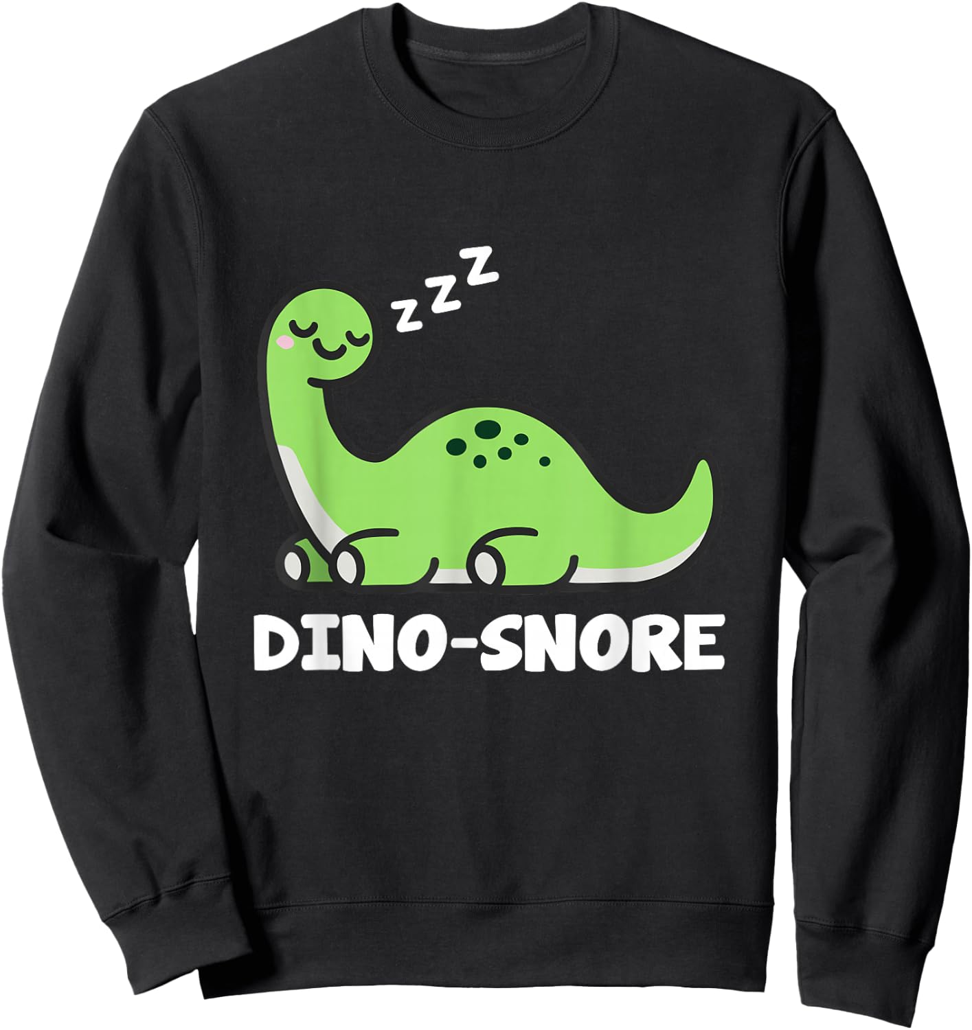 Dino Snore Adult Dinosaur Sweatshirt - Sweatshirt | Black