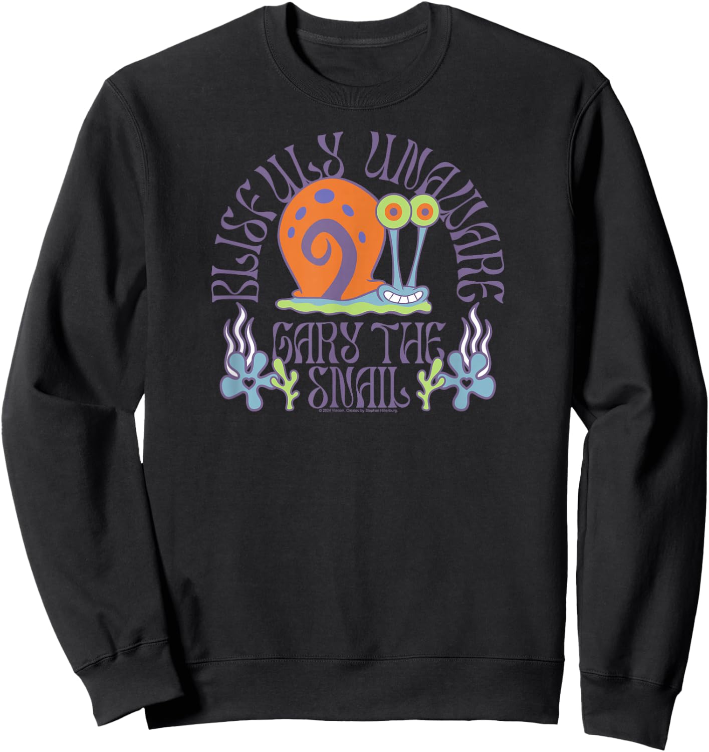 Spongebob Squarepants - Gary The Snail Blissfully Unaware Sweatshirt - Sweatshirt | Black