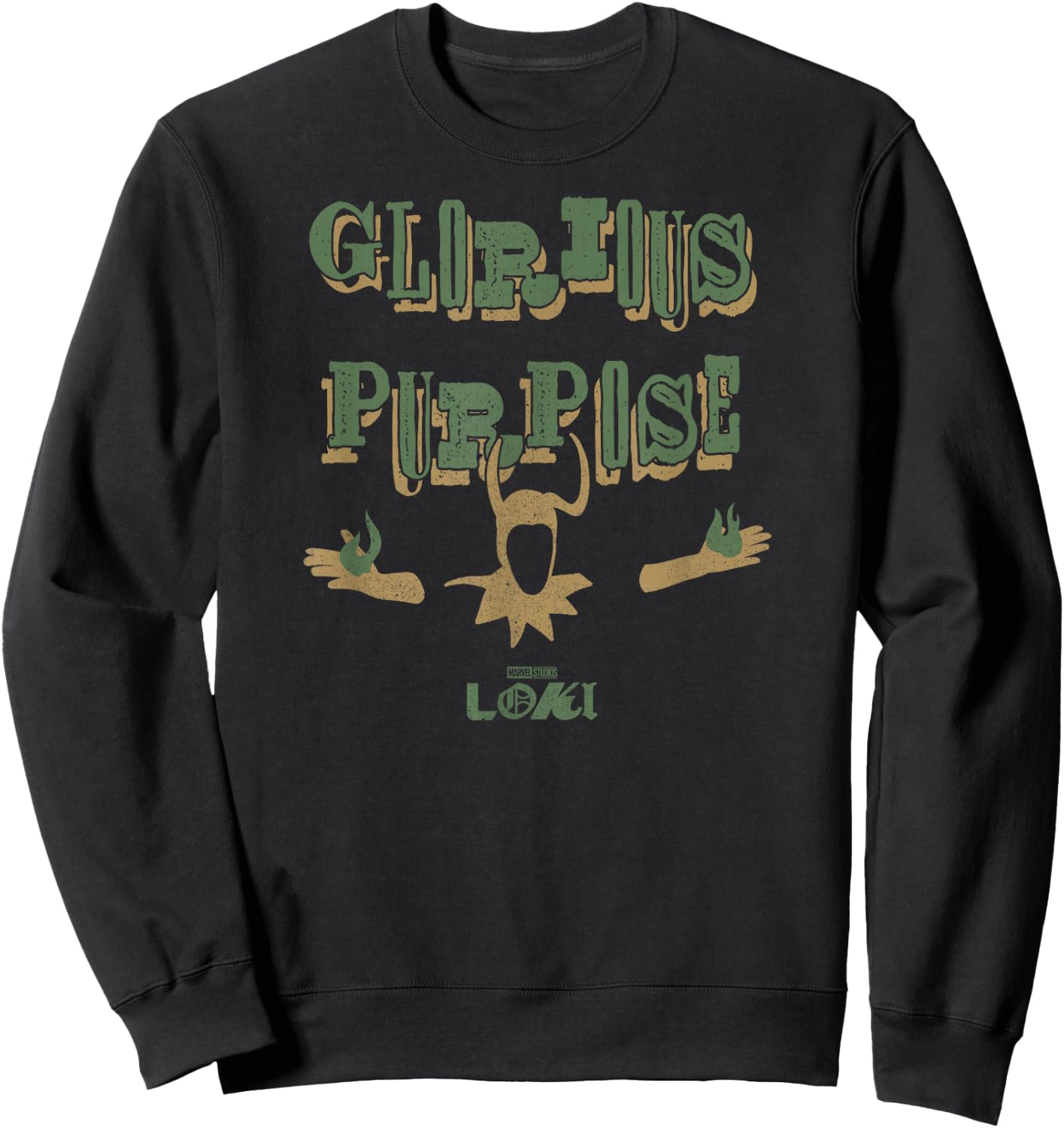 Marvel Loki Glorious Purpose Sweatshirt - Sweatshirt | Black
