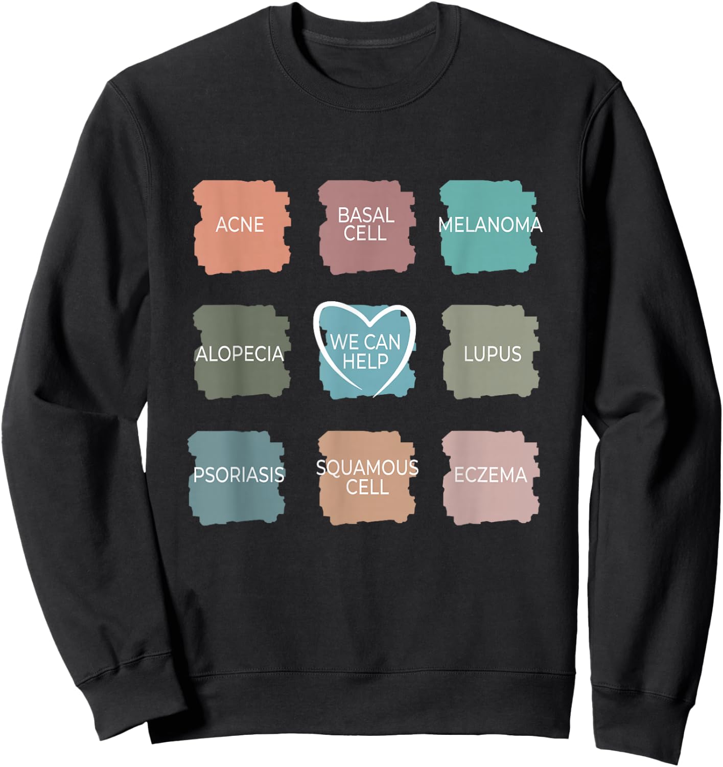 Dermatology Nurse - We Can Help Derm Dermatologist Sweatshirt - Sweatshirt | Black