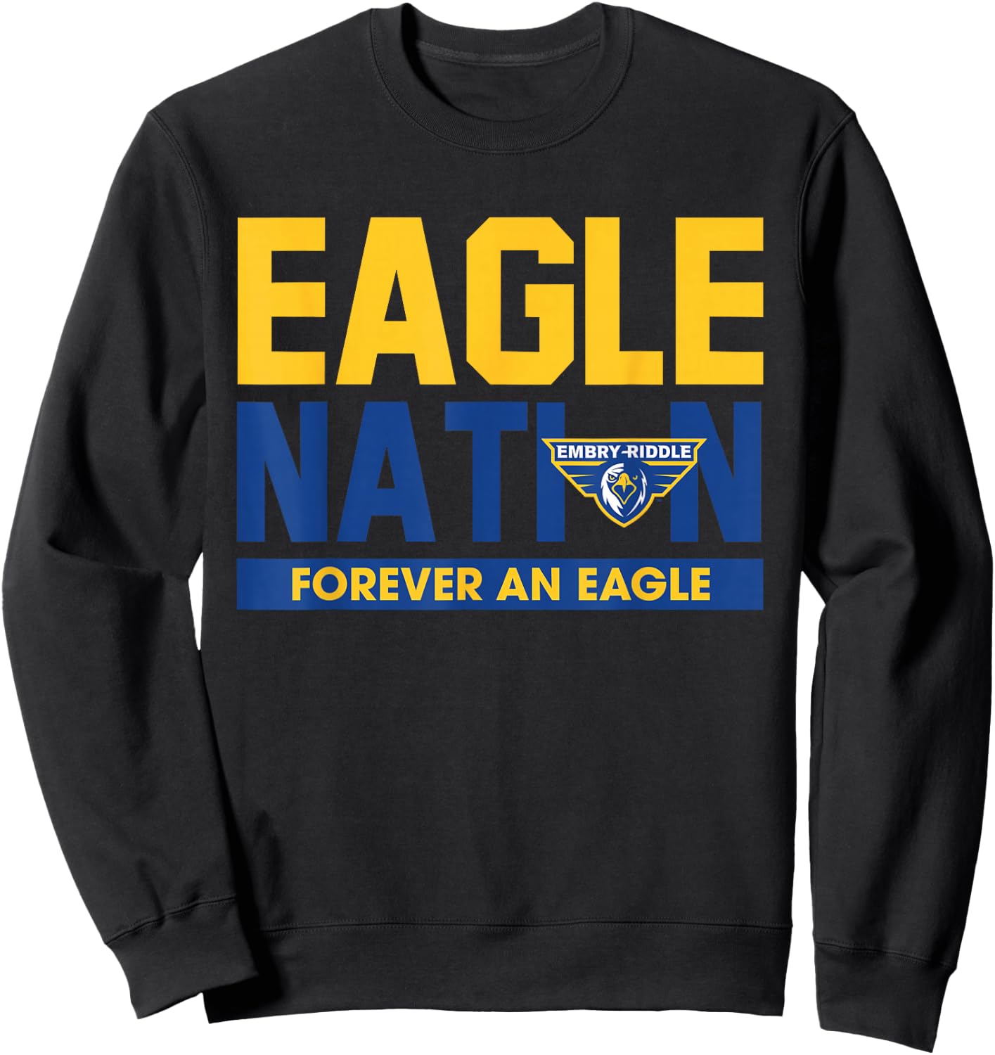 Embry Riddle Eagles | Official NCAA Merch | NCAFEMB04 Sweatshirt - Sweatshirt | Black