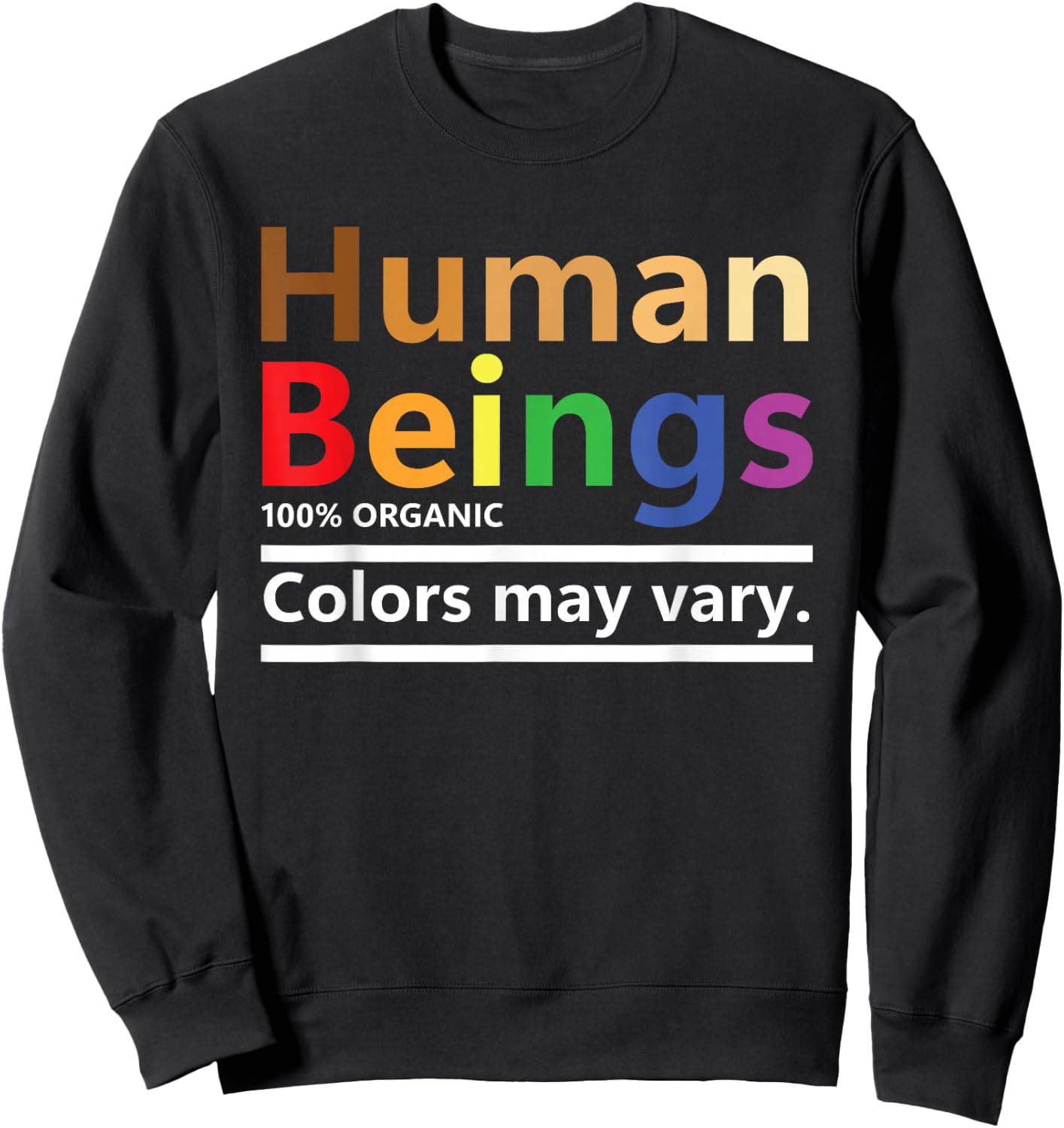 Human Being Definition Pride Rainbow Queer Gay CSD LGBTQ Sweatshirt - Sweatshirt | Black