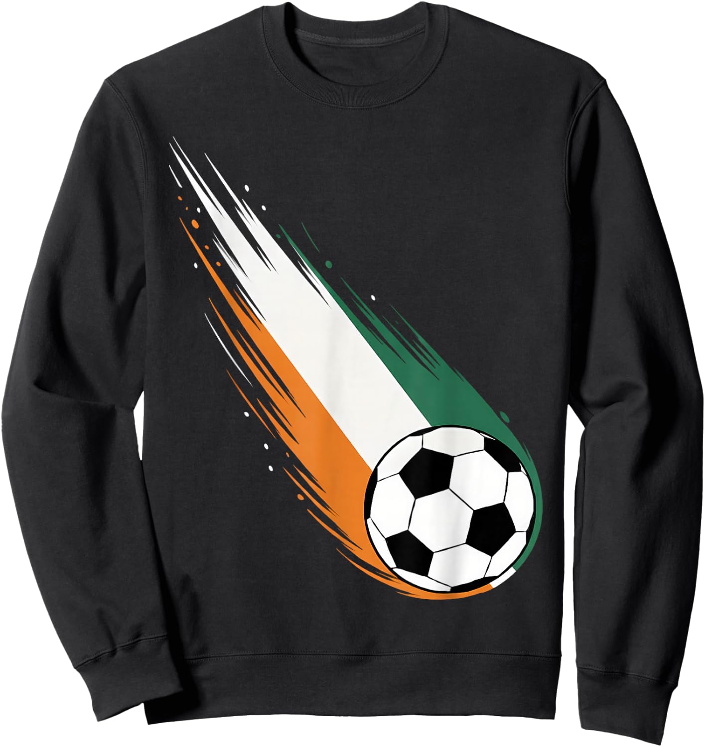 Ivory Coast Flag Graphic Ivory Coast Pride Heritage Sweatshirt - Sweatshirt | Black