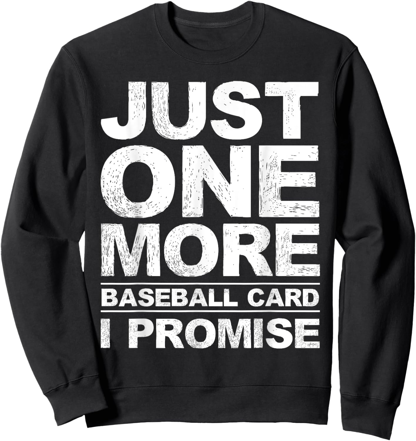 Funny Baseball Art For Baseball Card Collector Men Women Kid Sweatshirt - Sweatshirt | Black