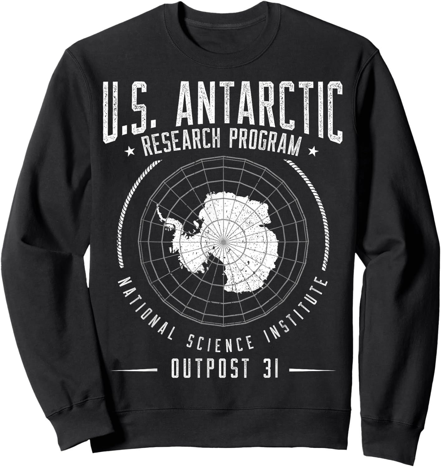Antarctica - South Pole - Antarctic Circle Outpost 31 Sweatshirt - Sweatshirt | Black